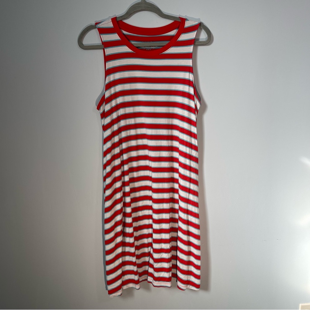 Time and Tru Red, White, and Blue Striped dress